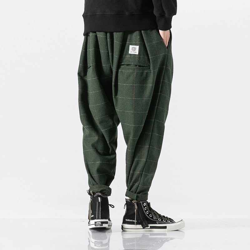 Voguable New Plaid Men's Jogging Sweatpants Winter Men Harem Pants Casual Big Size Harajuku Woman Cargo Pants Streetwear Dropshipping voguable
