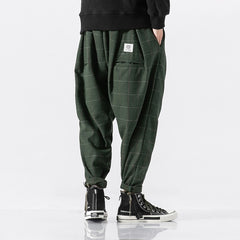 Voguable New Plaid Men's Jogging Sweatpants Winter Men Harem Pants Casual Big Size Harajuku Woman Cargo Pants Streetwear Dropshipping voguable