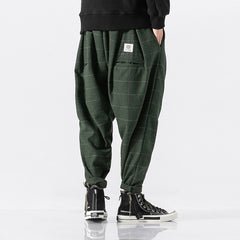 Voguable New Plaid Men's Jogging Sweatpants Winter Men Harem Pants Casual Big Size Harajuku Woman Cargo Pants Streetwear Dropshipping voguable